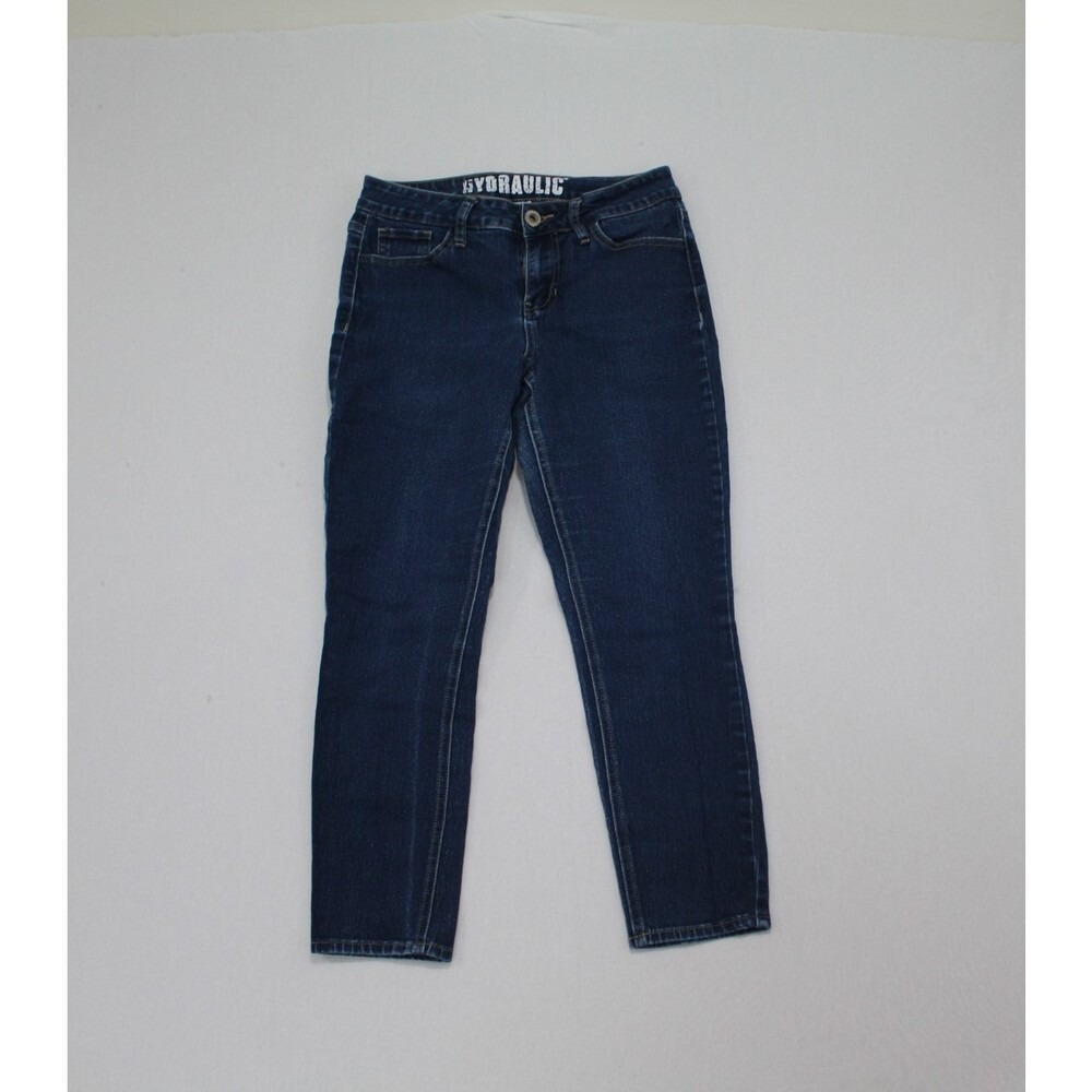 HYDRAULIC Capri Jeans Women 6 Blue Excellent Dark Wash Stretch Denim Mid Rise